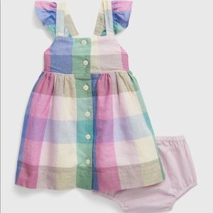 Baby Gap Plaid Dress and Bloomers
